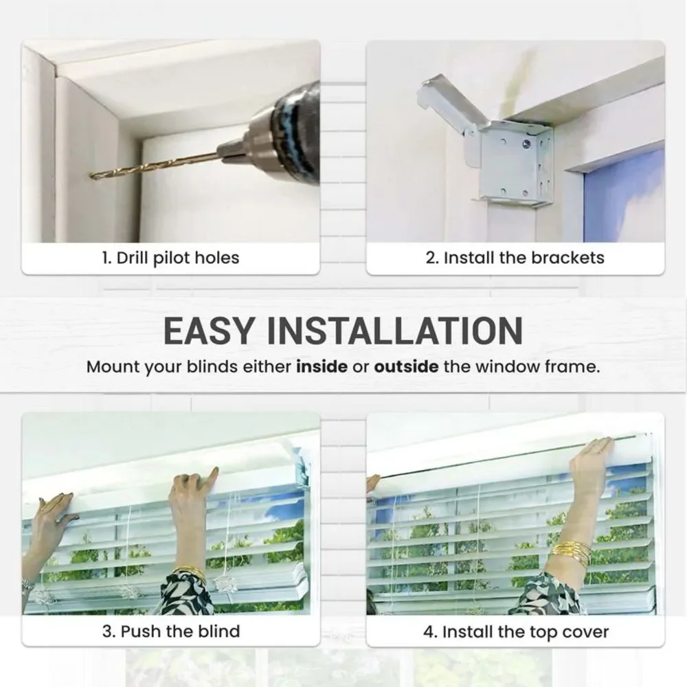 PowerSellerUSA Cordless Window Blinds, 2